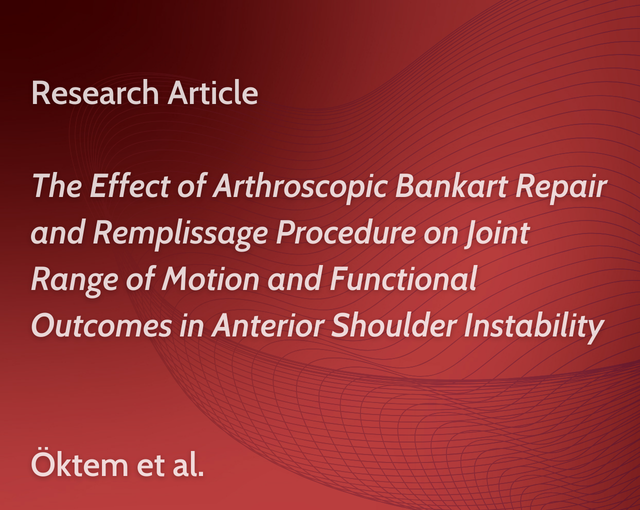 Acta Orthopaedica et Traumatologica Turcica